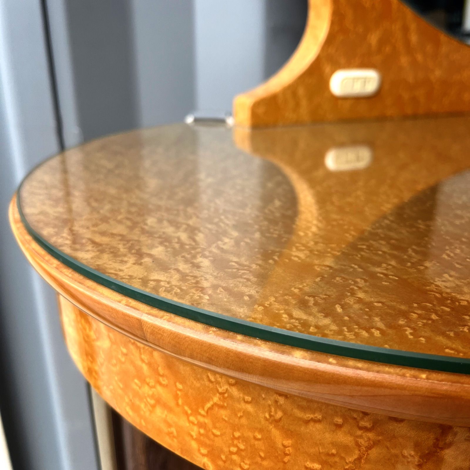 取付無料！松創 府中家具 最高級バーズアイメープル 猫脚ドレッサー