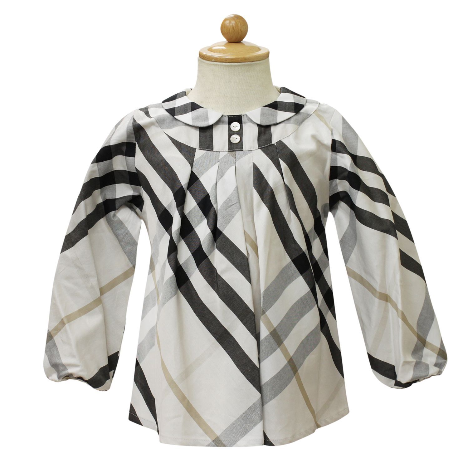 BURBERRY ストライプ 長袖チュニックワンピース 12Y BURBERRY