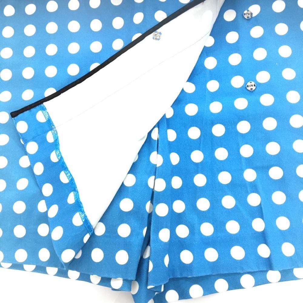 アルチビオ キュロットスカート ライトブルー×白 ドット レディース 38