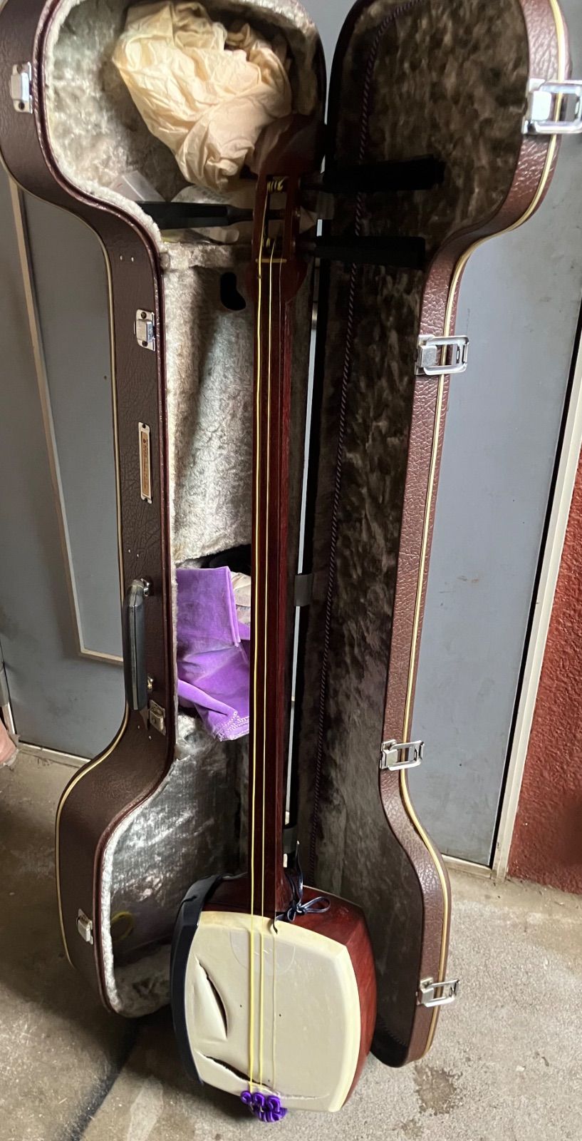 紅木津軽三味線本体 破れ有り 楽天市場】（特上）津軽紅木三味線セット