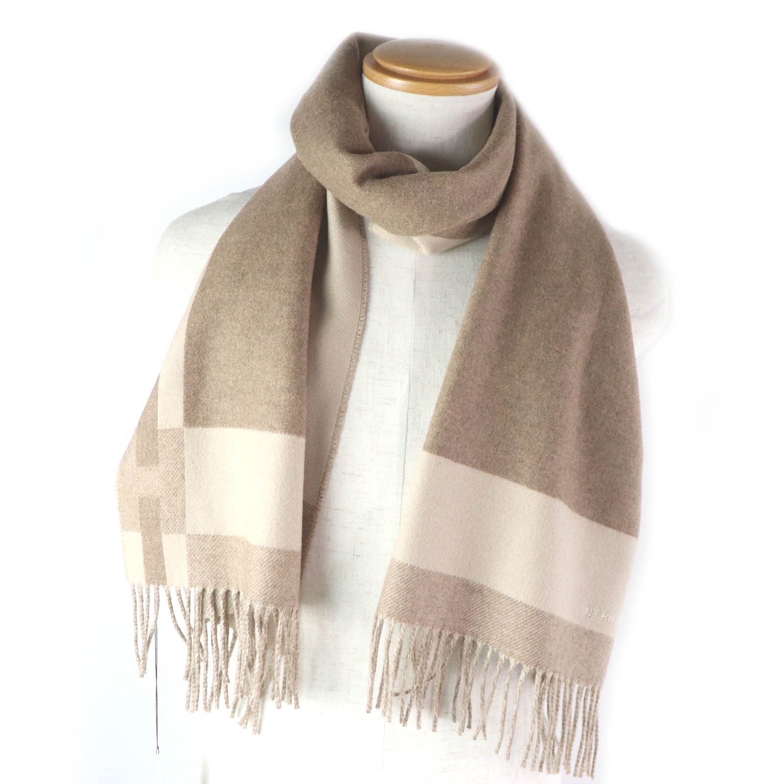 HERMES エルメスロザンジュエプロンドールカシシルストール