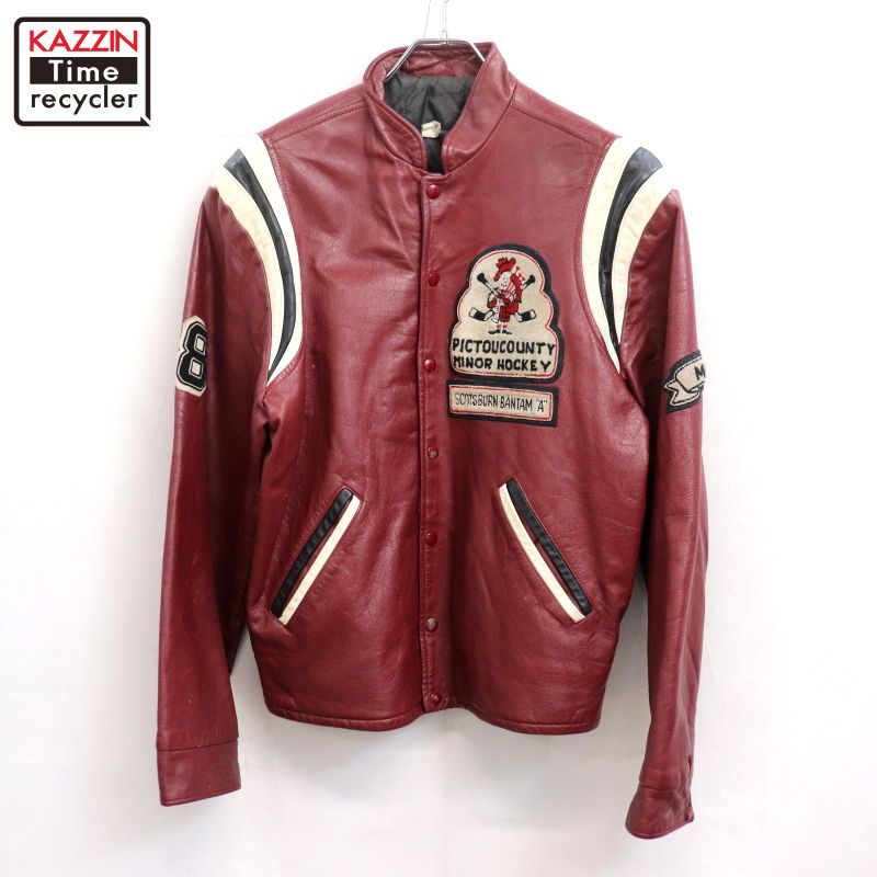 70s vintage オールレザー スタジャン メンズ Lサイズ相当 - メルカリ