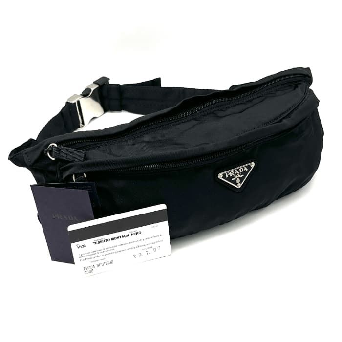 PRADA プラダ Vintage ボディバッグ テスート 三角ロゴ Y2K PRADA