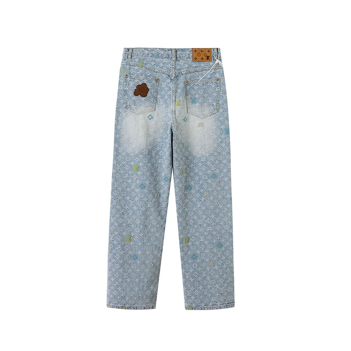 ルイヴィトンLouis Vuitton フローラルデニムパンツ ウエスト30 中古