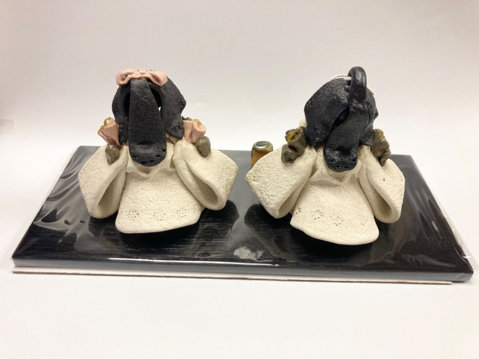 新品】花無垢 夫婦雛 雅窯 水野雅子 陶器製 お雛様 雛人形 雛飾り