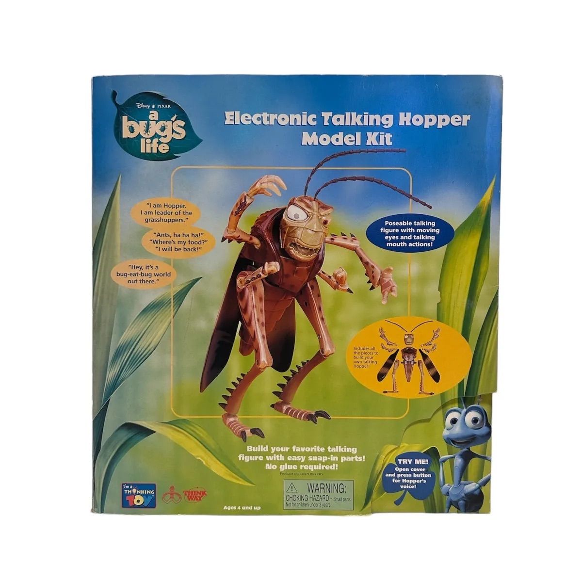 Disney PIXAR a bug's life Electronic Talking Hopper Model Kit