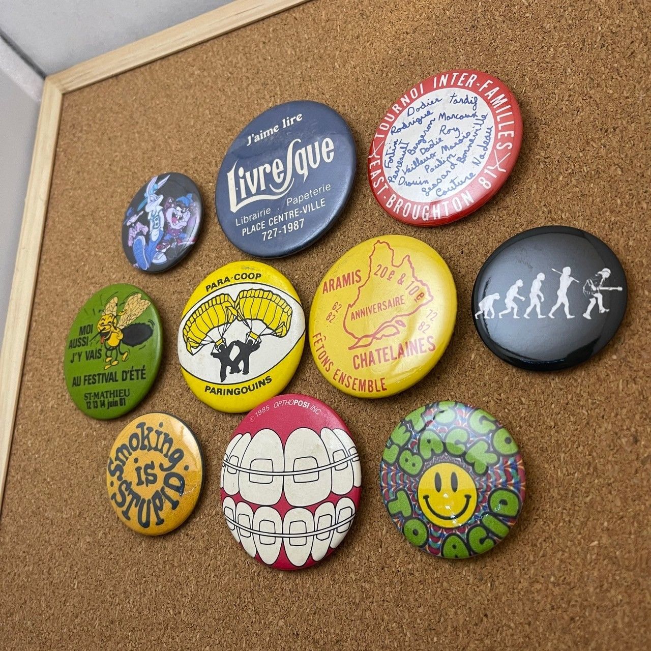 缶バッジ ビンテージ アンティーク E 50s ~ 60s 70s 80s 90s 00s 小物