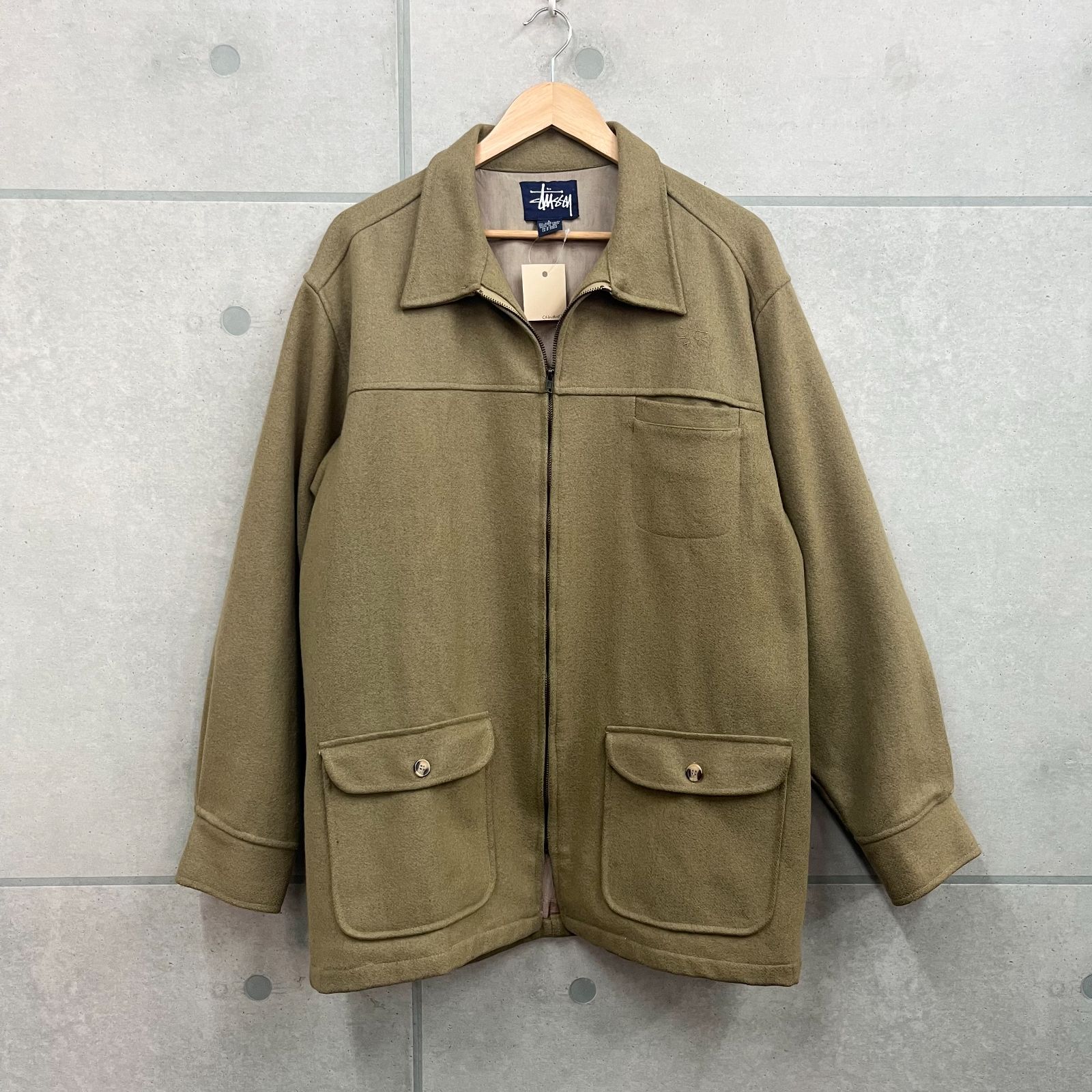 OLD STUSSY ウールコート 90's 希少 初期 OLD STUSSY ウールコート OLD