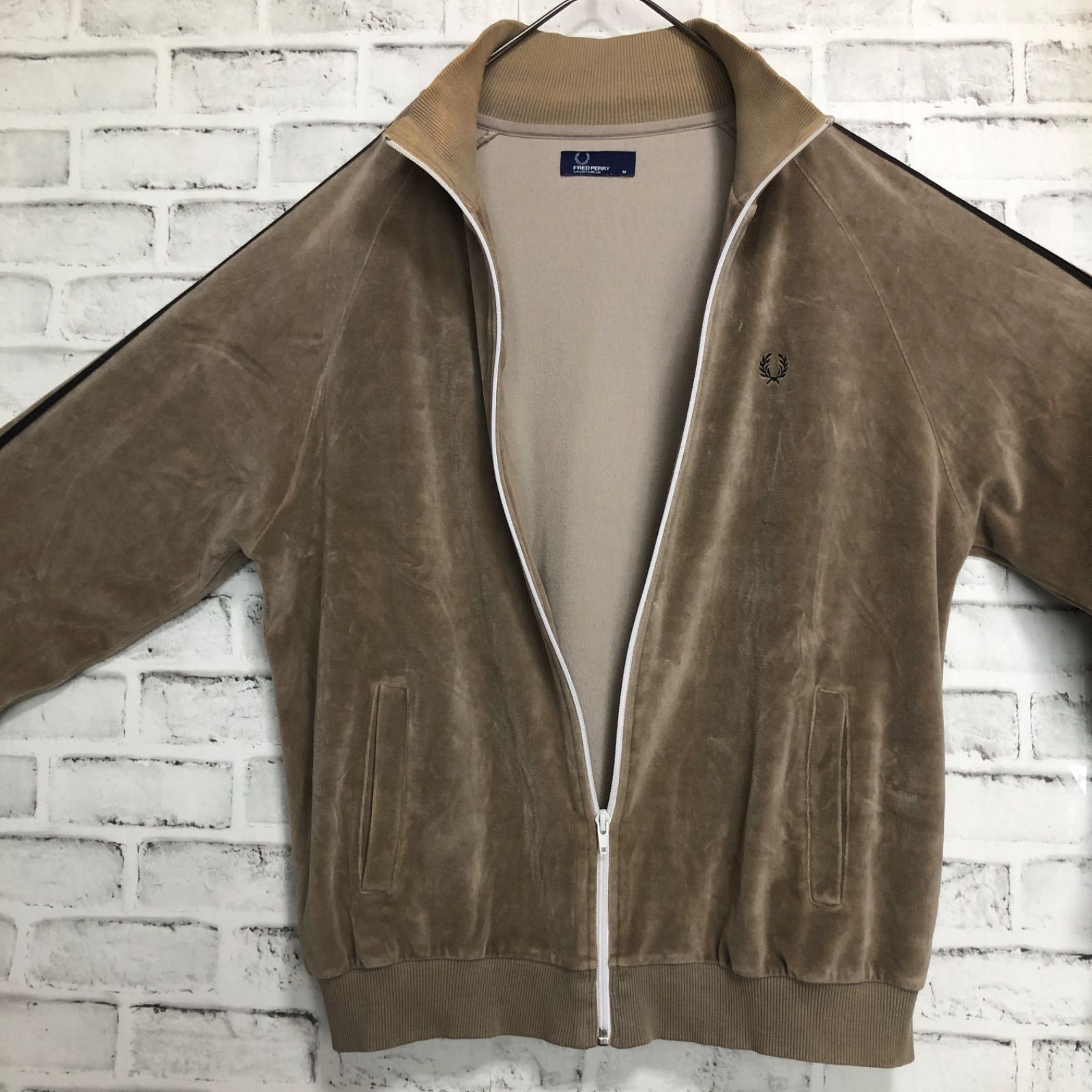 Fred Perry⭐️ベロアトラックジャケット/ジャージ L 刺繍月桂樹