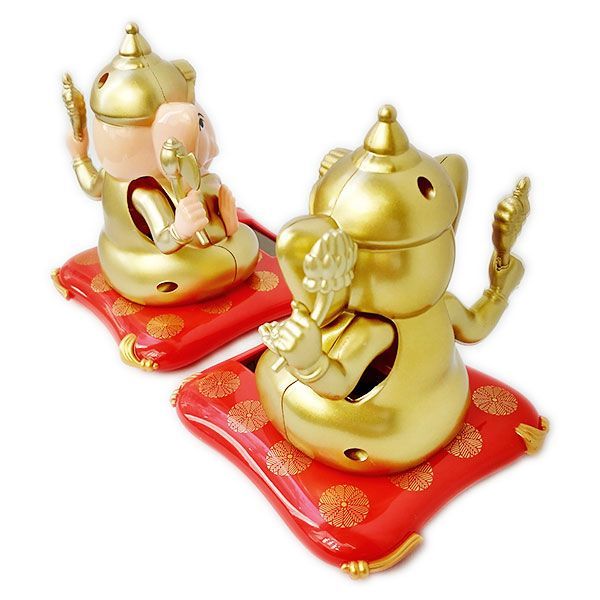 夢をかなえるゾウ 置き物 ガネーシャ ソーラー フィギュア おもちゃ 象