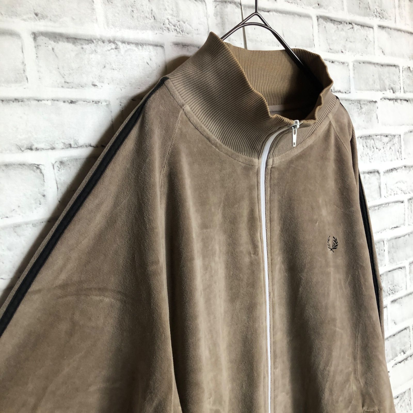 Fred Perry⭐️ベロアトラックジャケット/ジャージ L 刺繍月桂樹