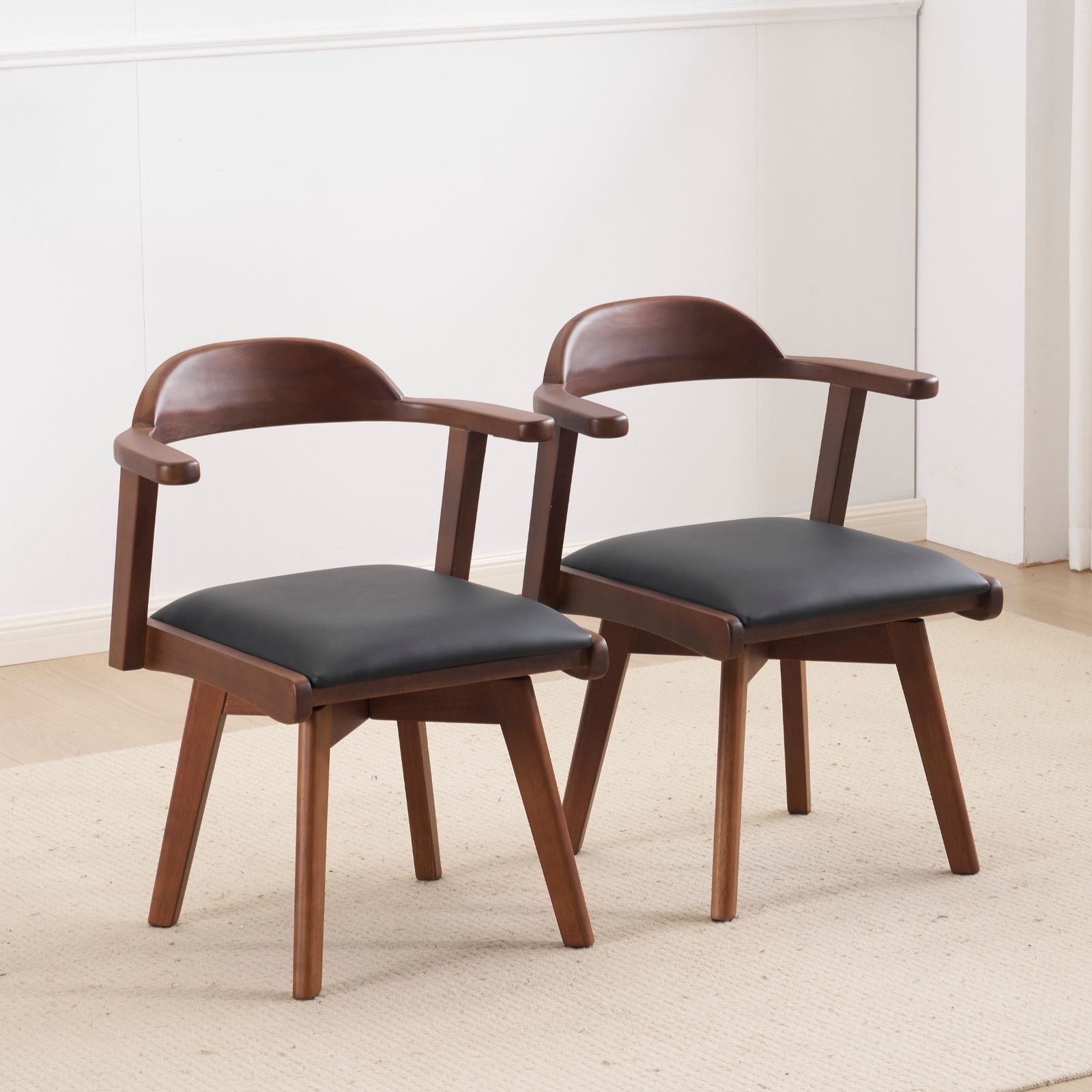 飛騨家具【WINDS 太平】オーク材 チャーチチェア2脚セット・ダイニング