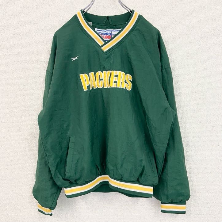 古着 used Reebok リーボック プルオーバー NFL グリーンベイ