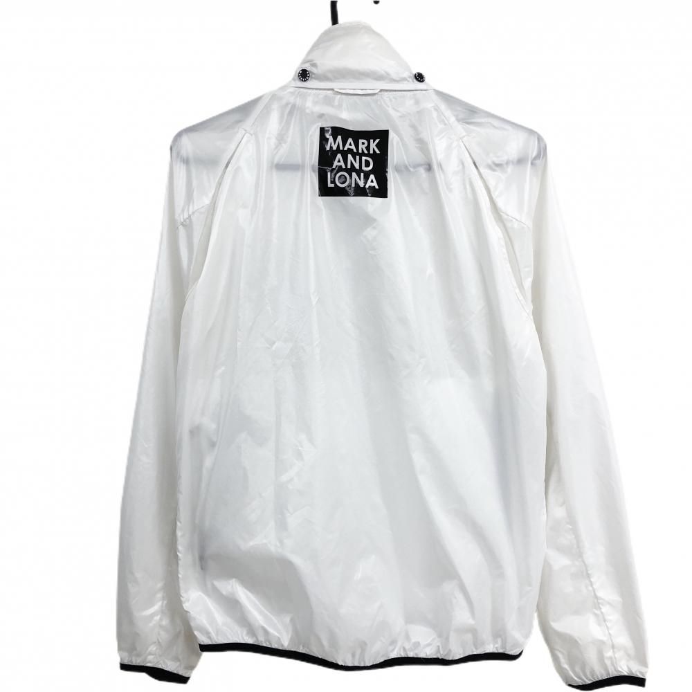 マークアンドロナ ジャケット 白 S ゴルフ 上着 フリース マーク