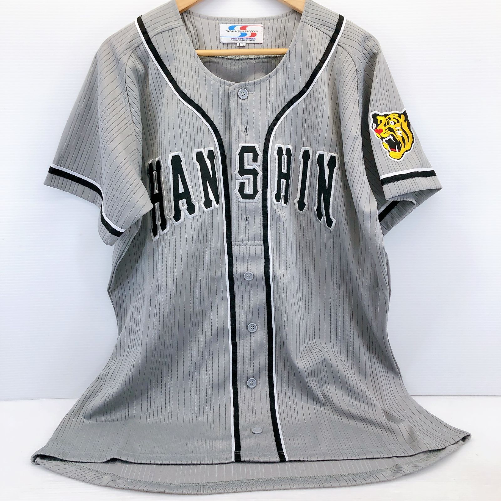 ☆貴重☆ 阪神タイガース ユニフォーム シャープ産業 復刻 刺繍 グレー