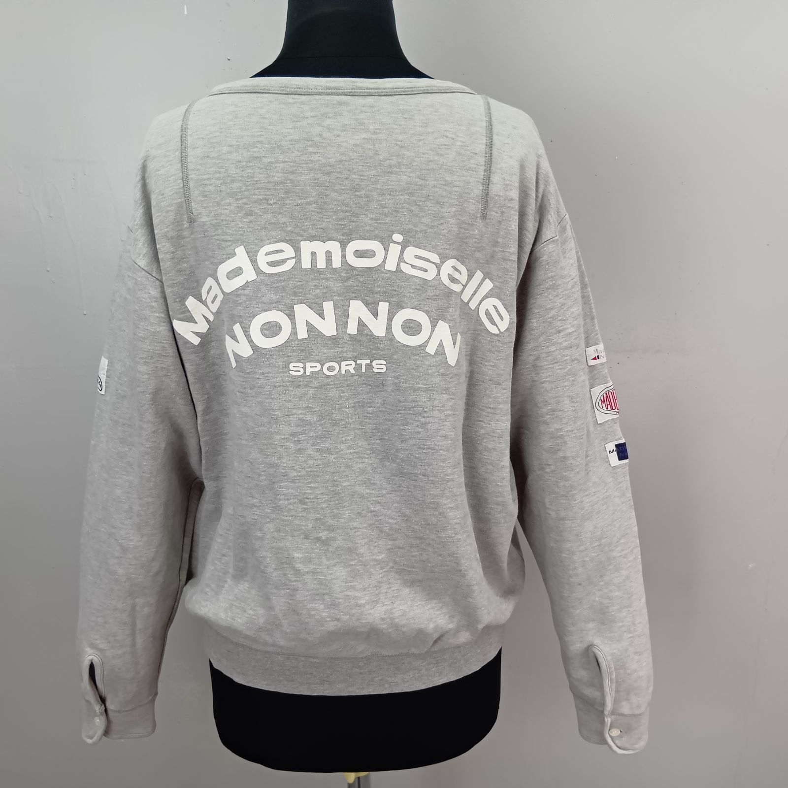 マドモアゼルノンノン ワッペン付き ウール スタジャン M 日本製