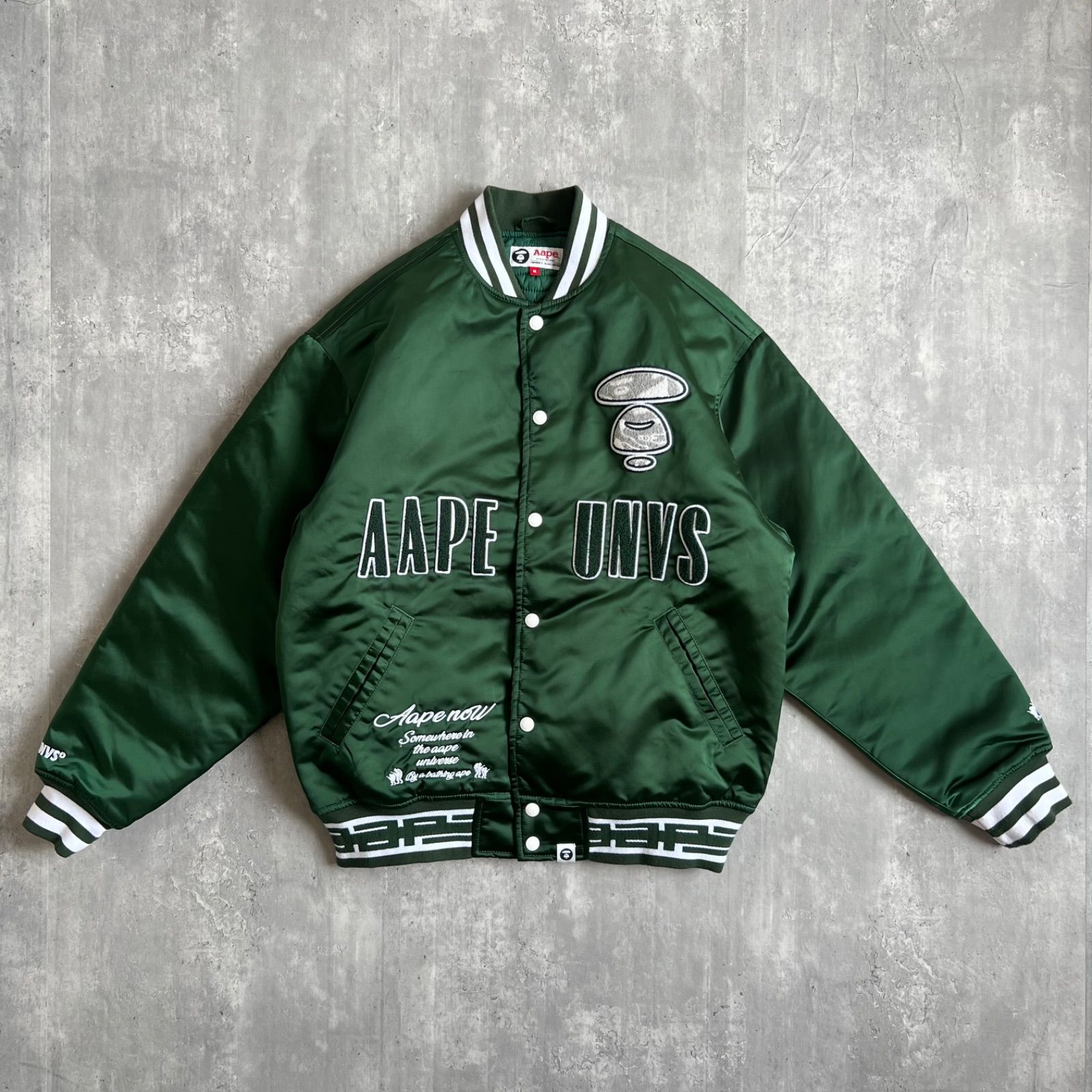 AAPE BY A BATHING APE アベイシングエイプ UNIVERCE サテンボンバー