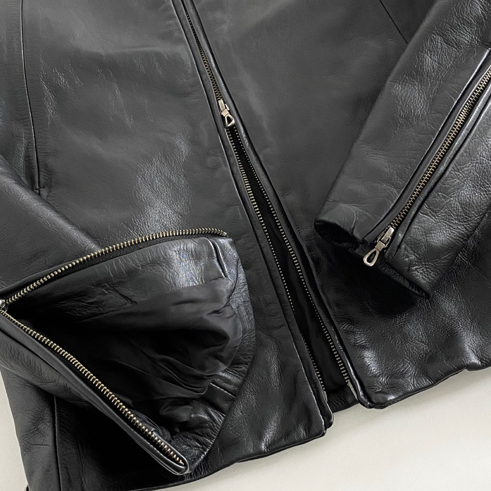 76k21 SHELLAC シェラック シングルライダース レザージャケット