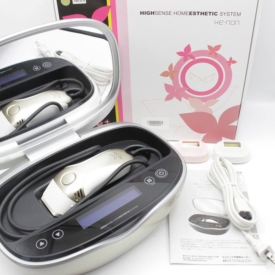 脱毛器 ケノン 本体1個とカートリッジ3個付き ストロング ラージ