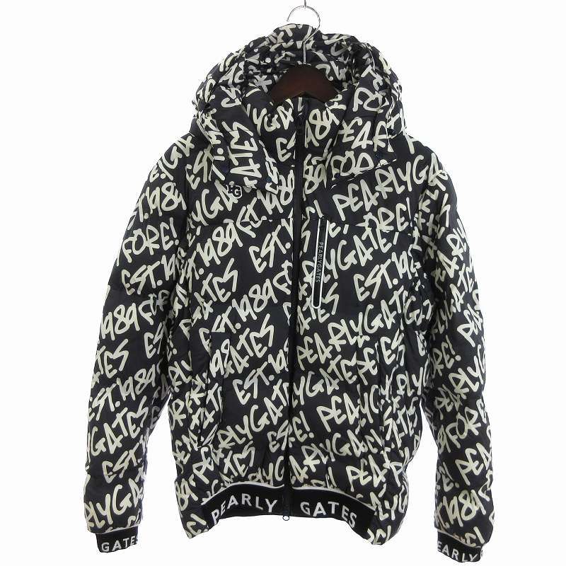 パーリーゲイツスヌーピーナイロンジャケットゴルフウェア総柄5