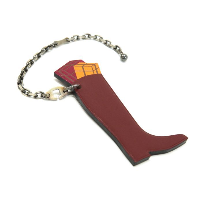 エルメス HERMES ブーツチャーム バッグチャーム レザー SV金具