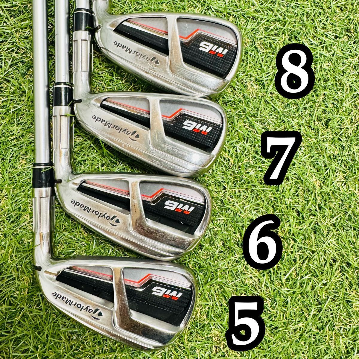 良品】豪華8本 テーラーメイド M6 メンズアイアンセット カーボン S