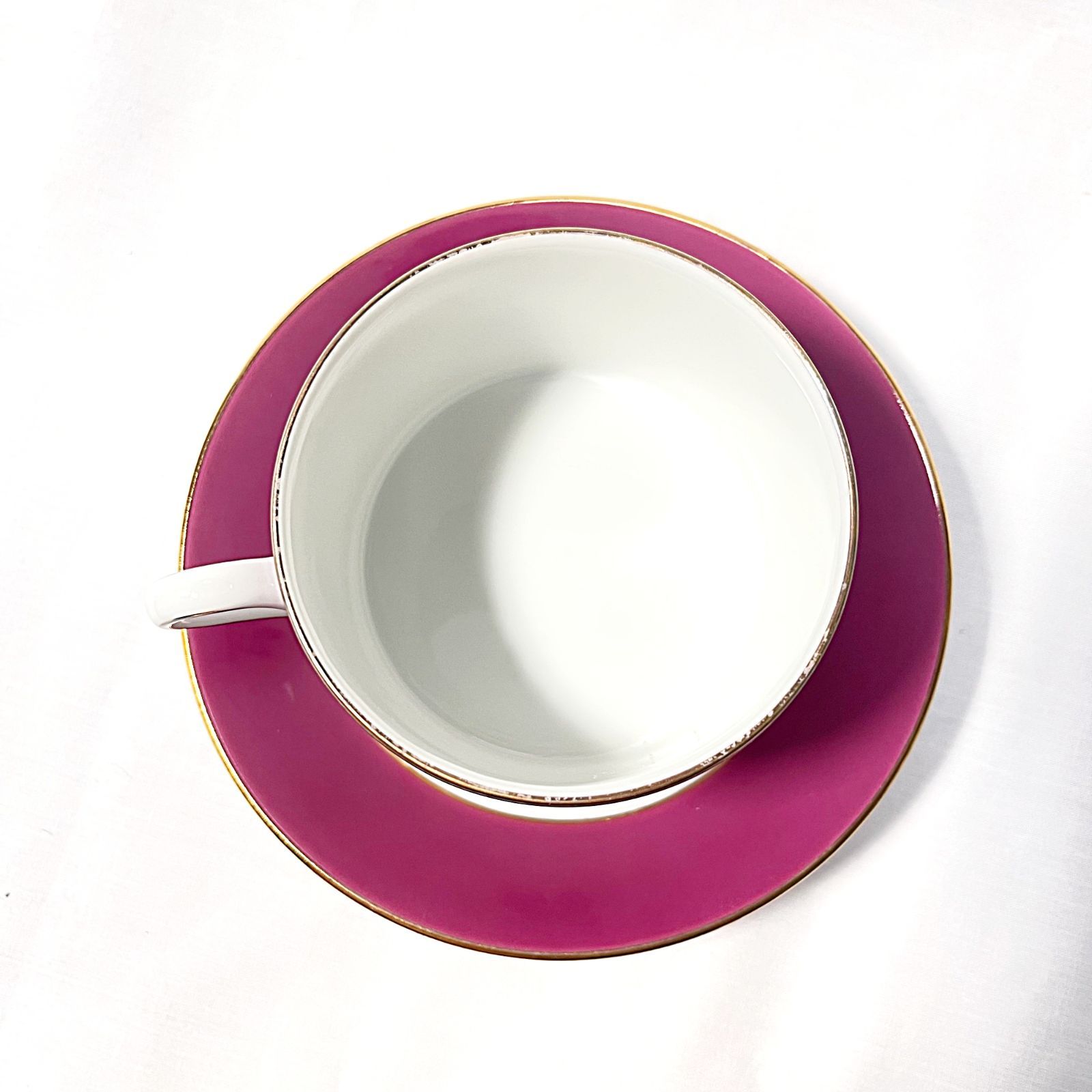 リチャードジノリ インペロカメリア カップ&ソーサー 1客 薔薇 紫