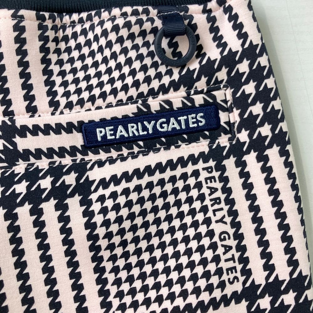 パーリーゲイツ 千鳥格子 チェック柄 ジョガーパンツ PG ロゴ パーリー