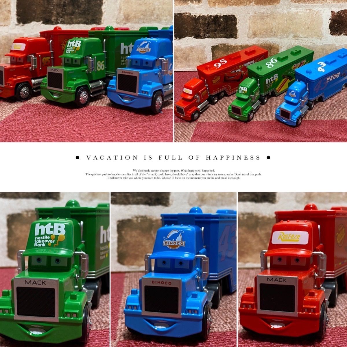 新品未使用 ディズニー カーズ マック トラック トレーラー 3台セット