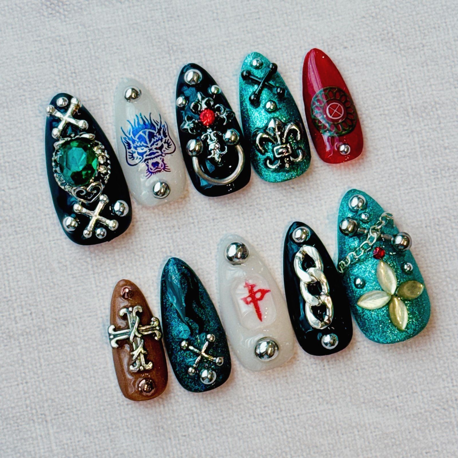 現品】ネイルチップ 概念ネイル 痛ネイル ヒプマイ ヒプノシスマイク