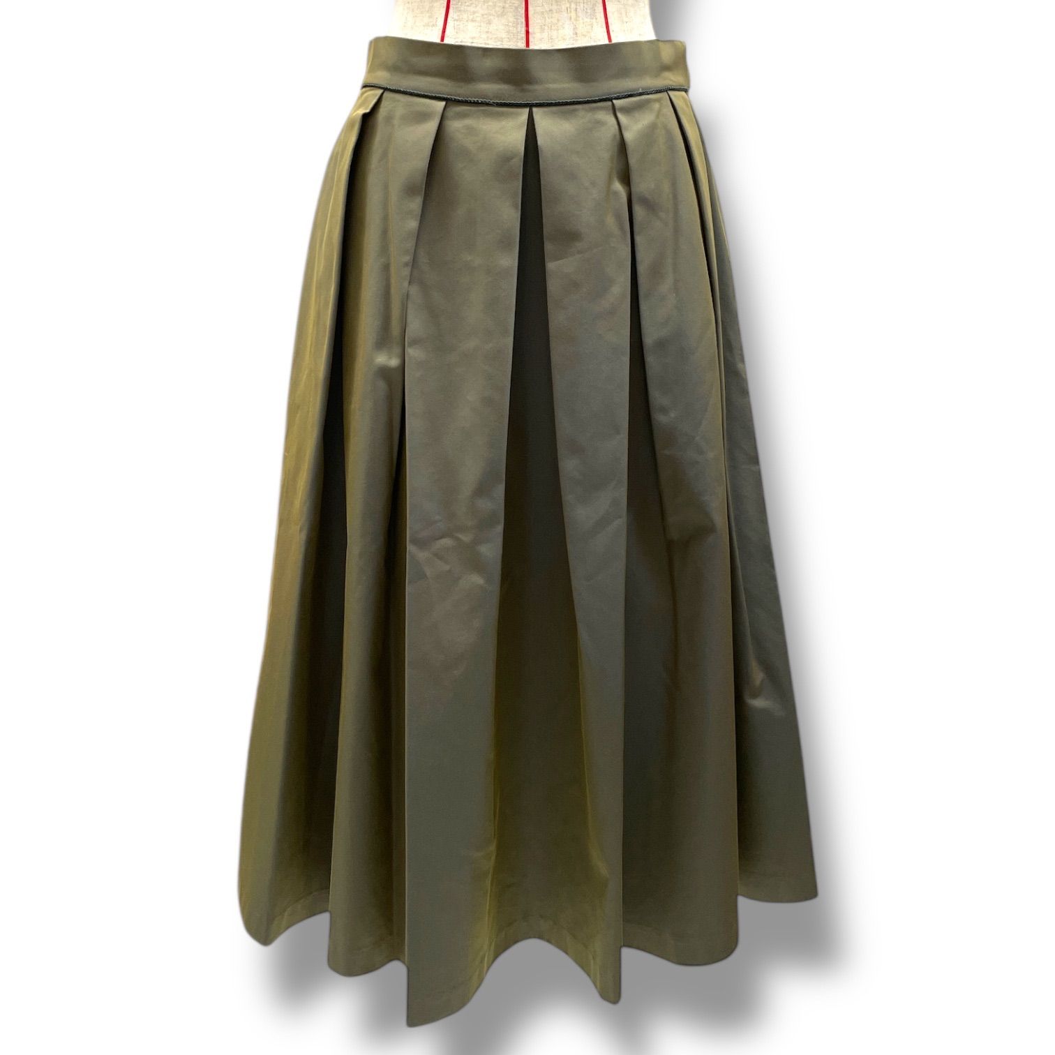 Lois CRAYON ロイスクレヨン プリーツスカート ミドル丈 フレア サイド