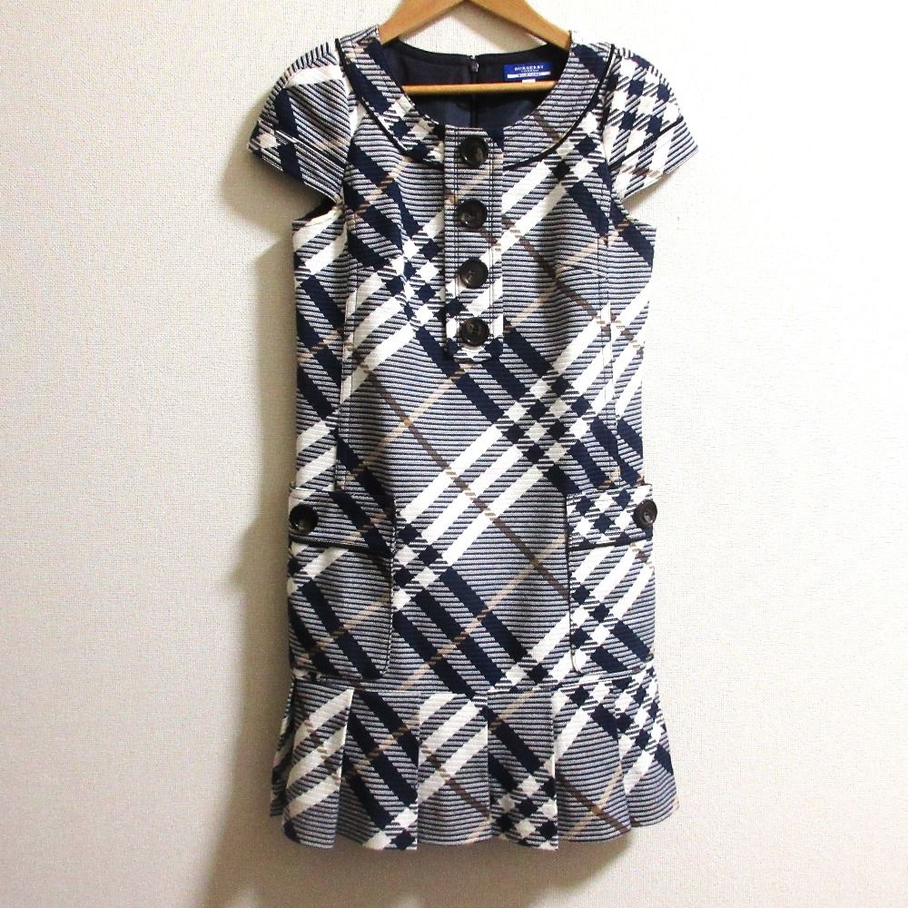 バーバリーブルーレーベル☆ミニワンピース☆ノバチェック☆36