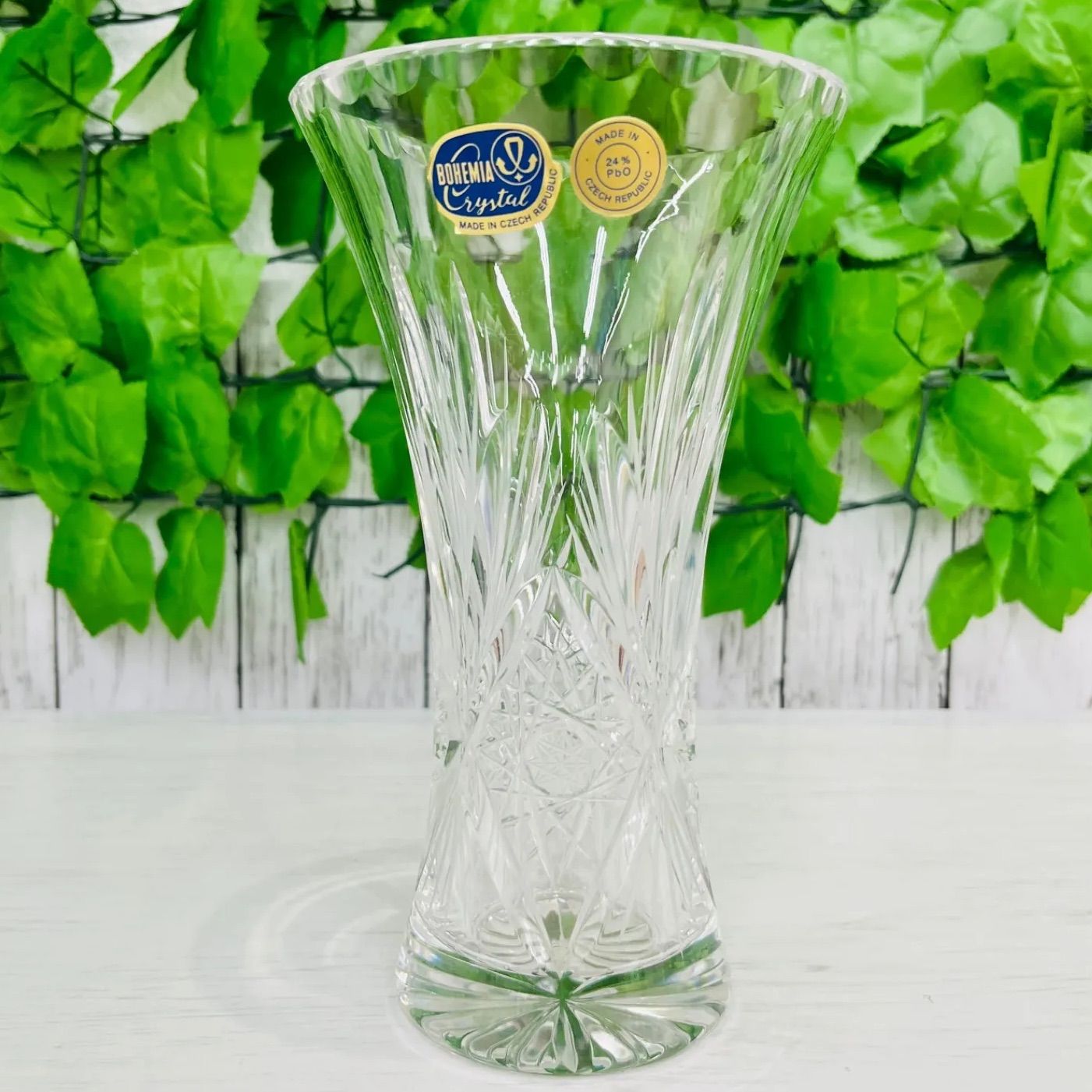 M*A様 ボヘミアンクリスタルの大型花瓶 M*A様 ボヘミアンクリスタルの