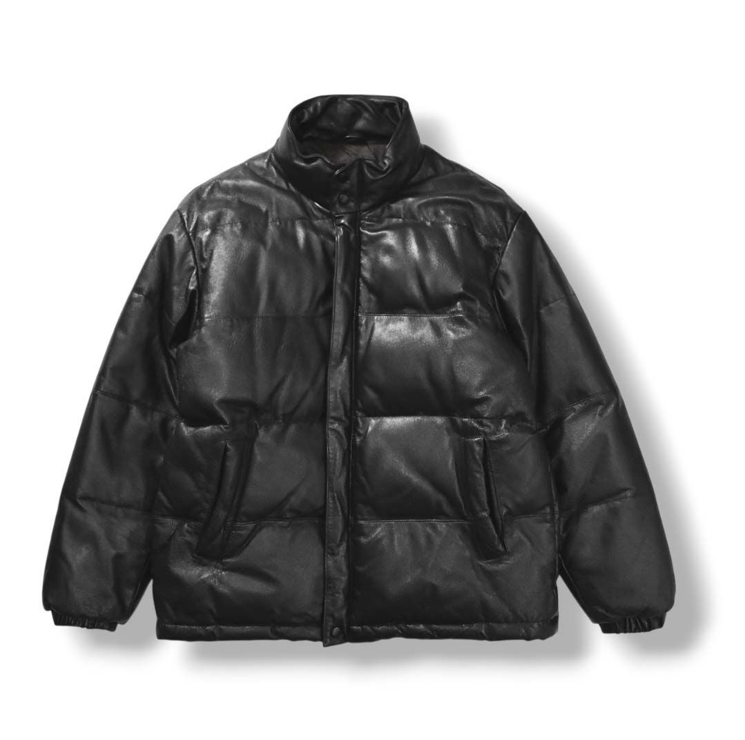 90sヴィンテージ MCM エムシーエム リアルレザー ダウンジャケット