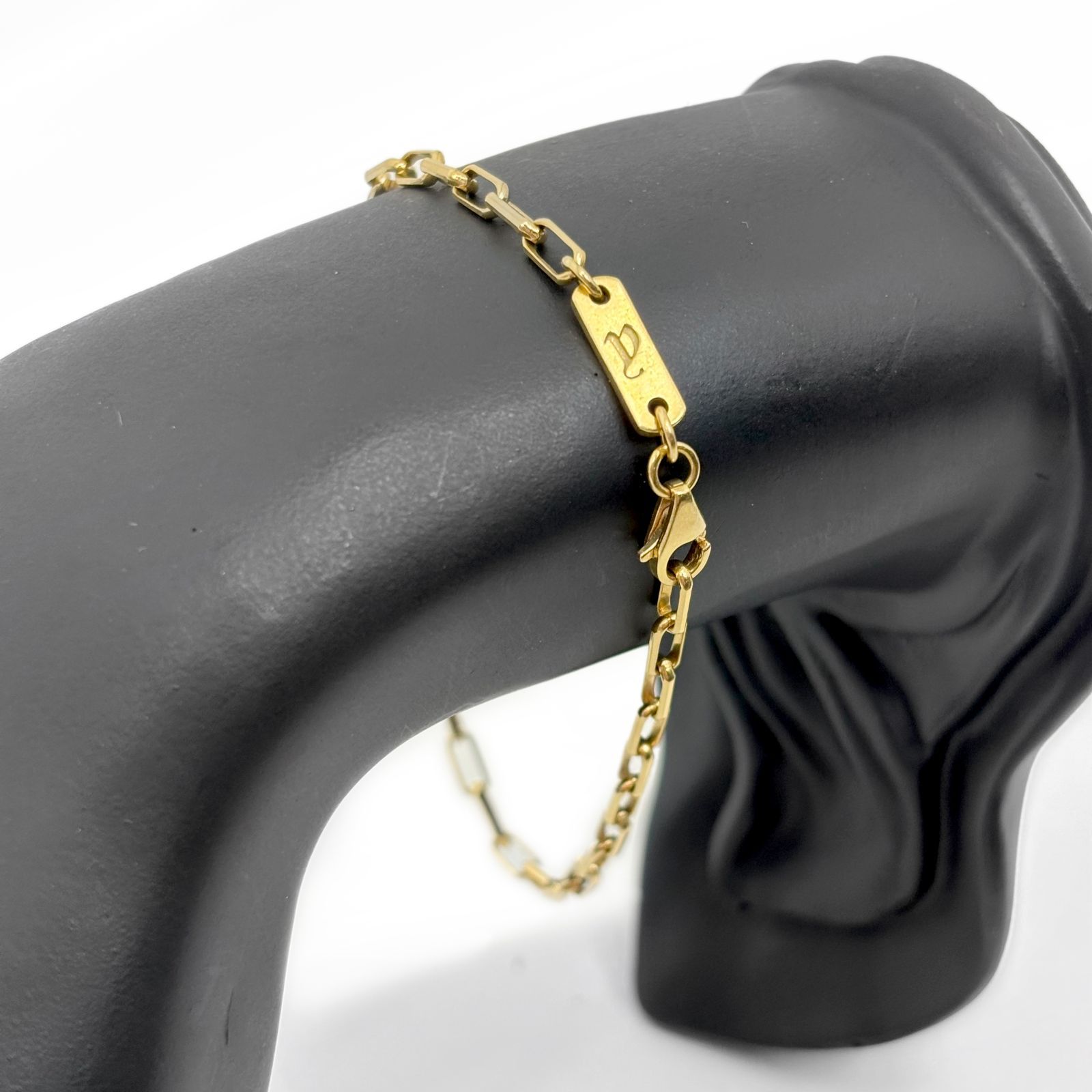 EYEFUNNY アイファニー K18 チェーン ブレスレット 19.5cm 5.3g YG