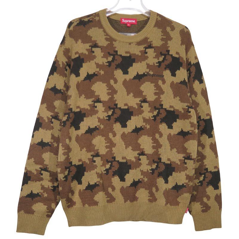 SUPREME シュプリーム 16AW CAMO SWEATER カモ セーター クルーネック
