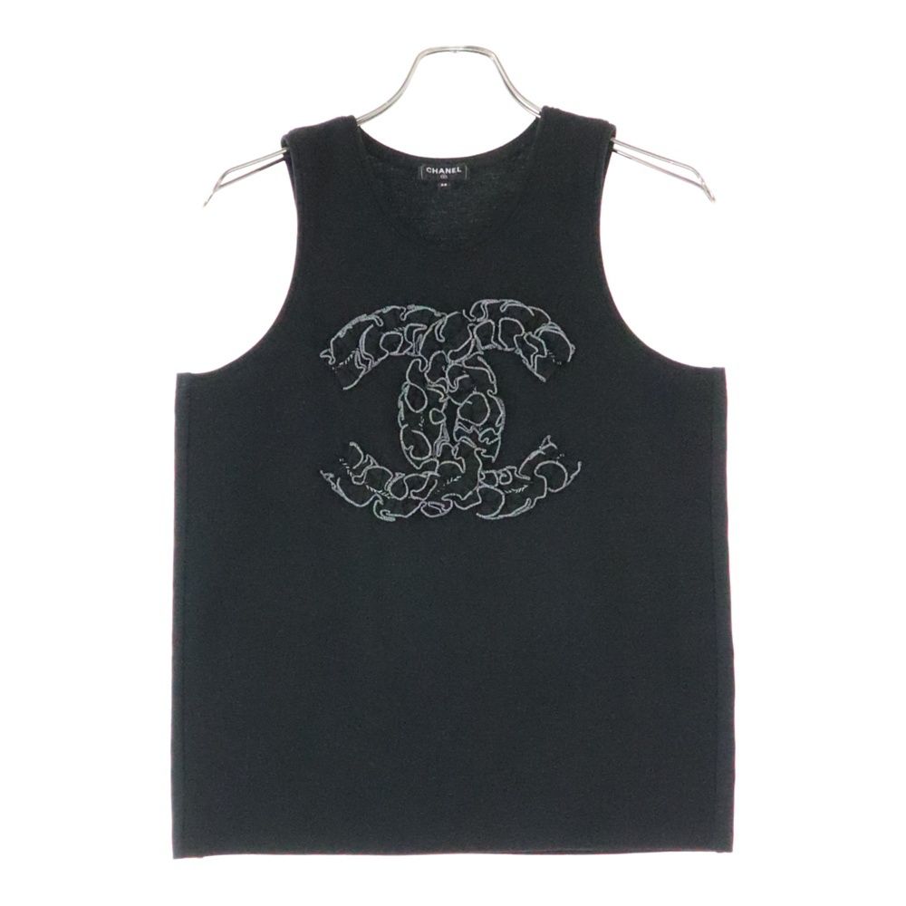 CHANEL (シャネル) ココマーク フリル ウール クルーネック