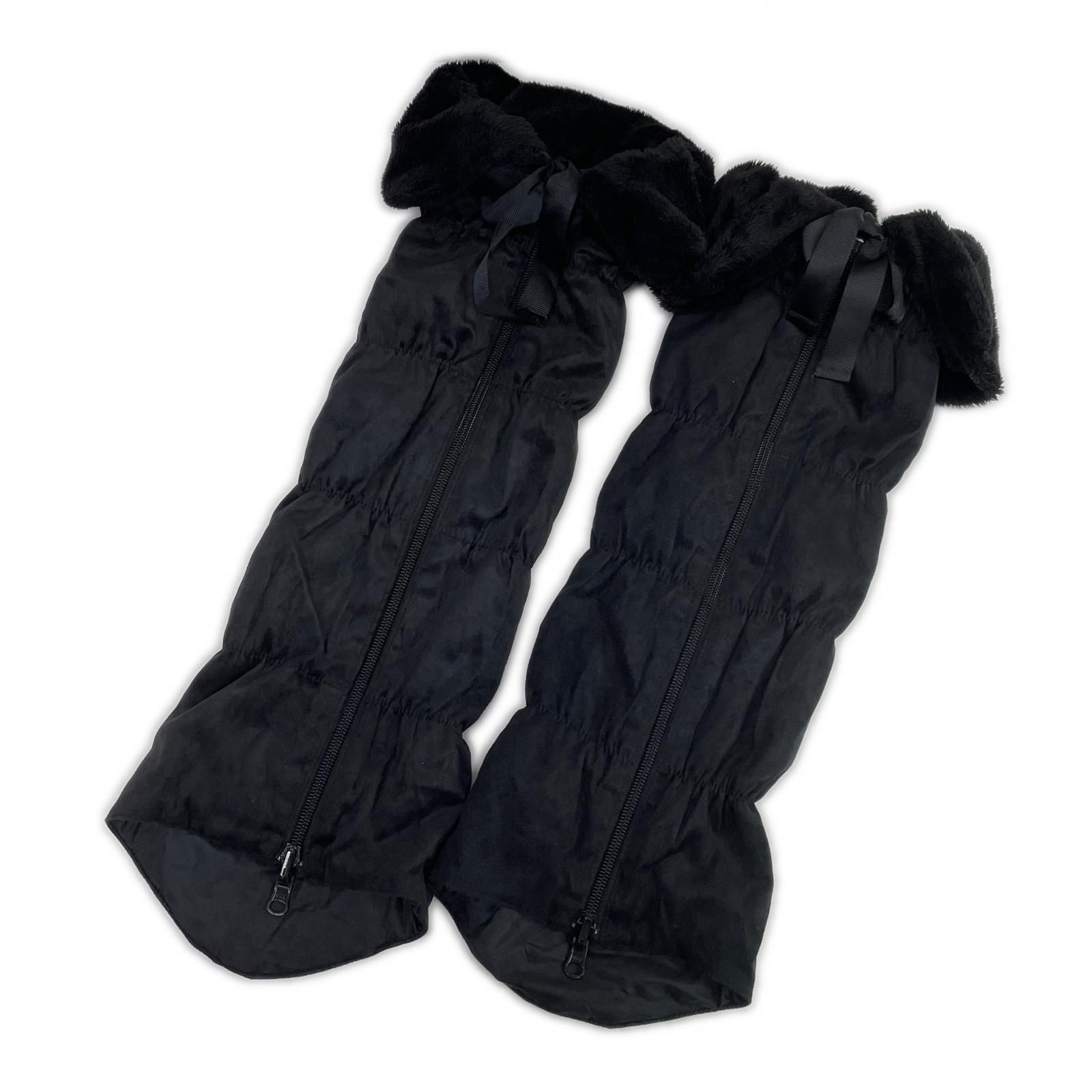 中古 レディース 23区ゴルフ 23区GOLF レッグウォーマー フリー 黒