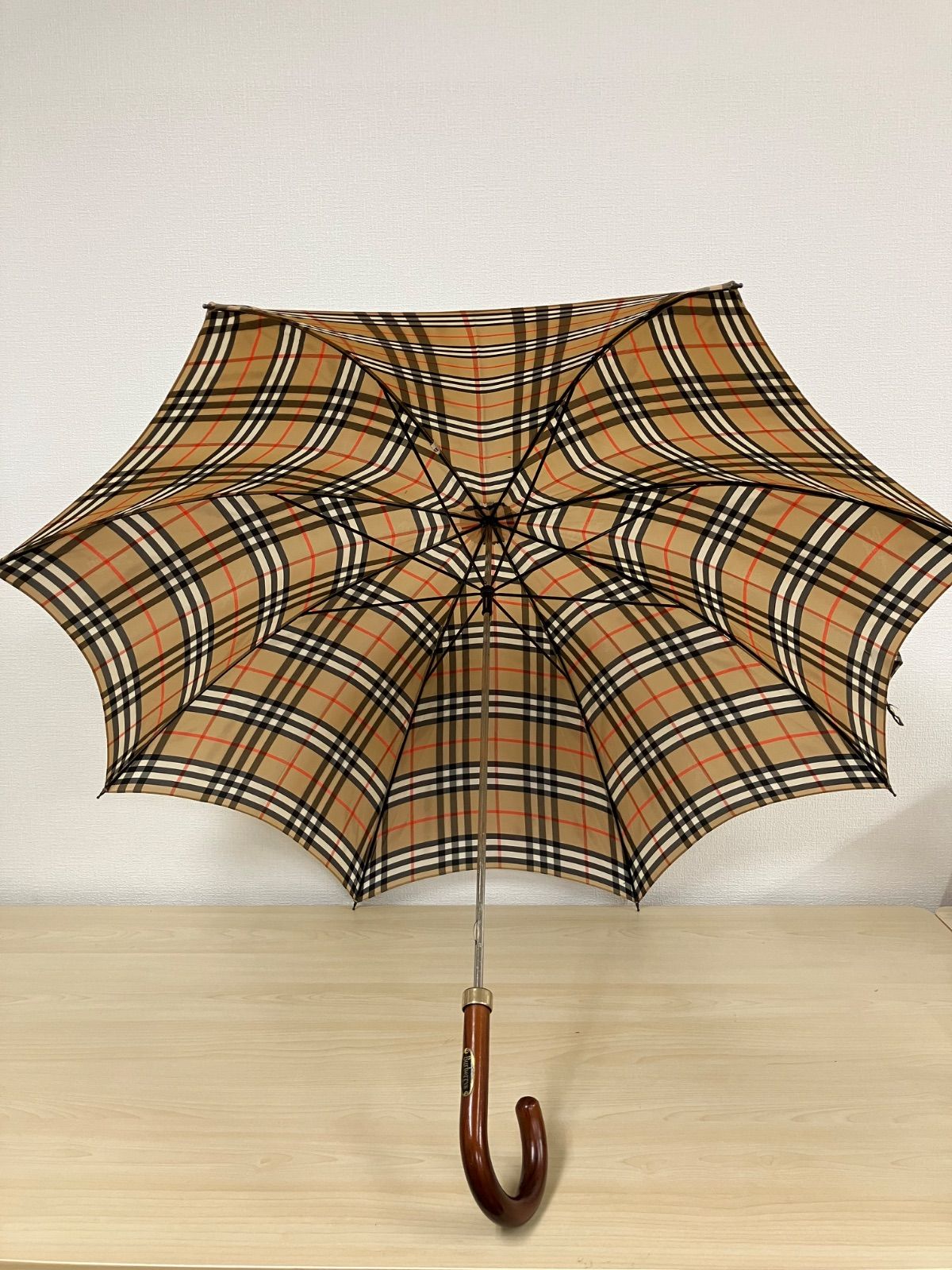 Burberrs 英国製 ロゴジャガード シャドーホースノバチェック 傘