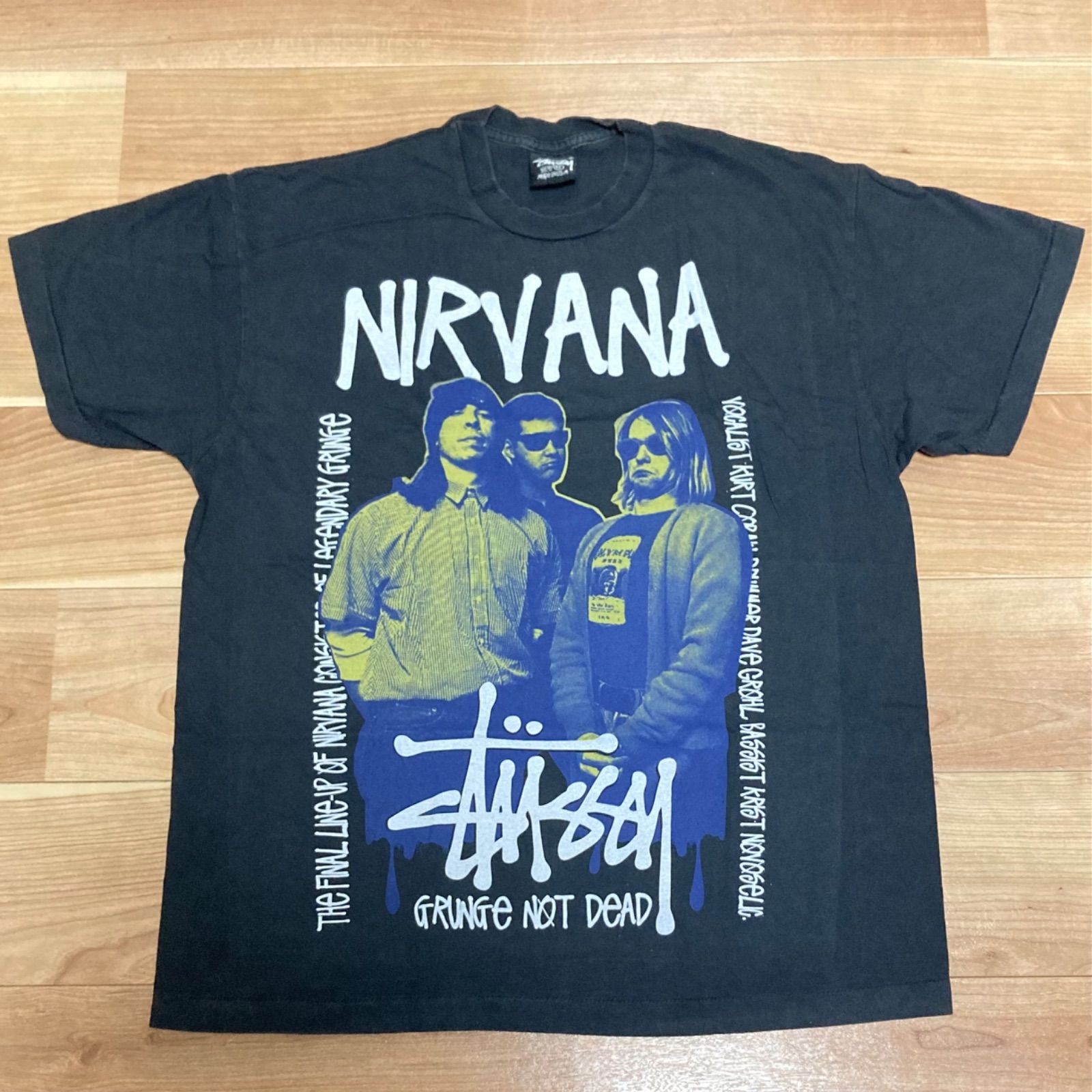 未着用美品 STUSSY Tシャツ Nirvana ニルヴァーナ Kirt Cobain カート