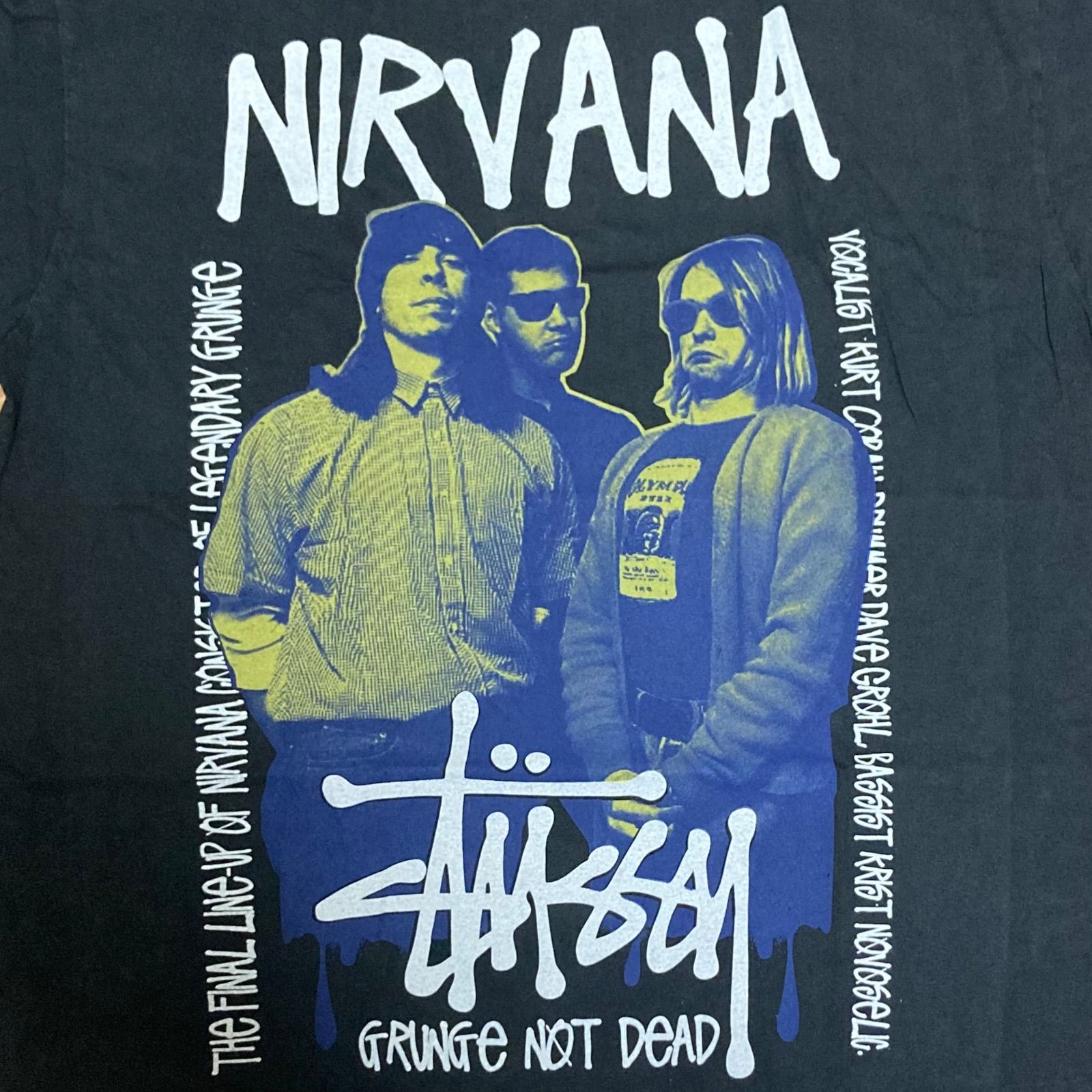 未着用美品 STUSSY Tシャツ Nirvana ニルヴァーナ Kirt Cobain カート