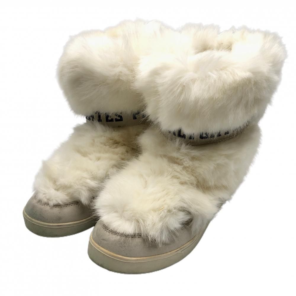 パーリーゲイツ ゴルフブーツ 白 ファー 053-8292102 レディース 24.5