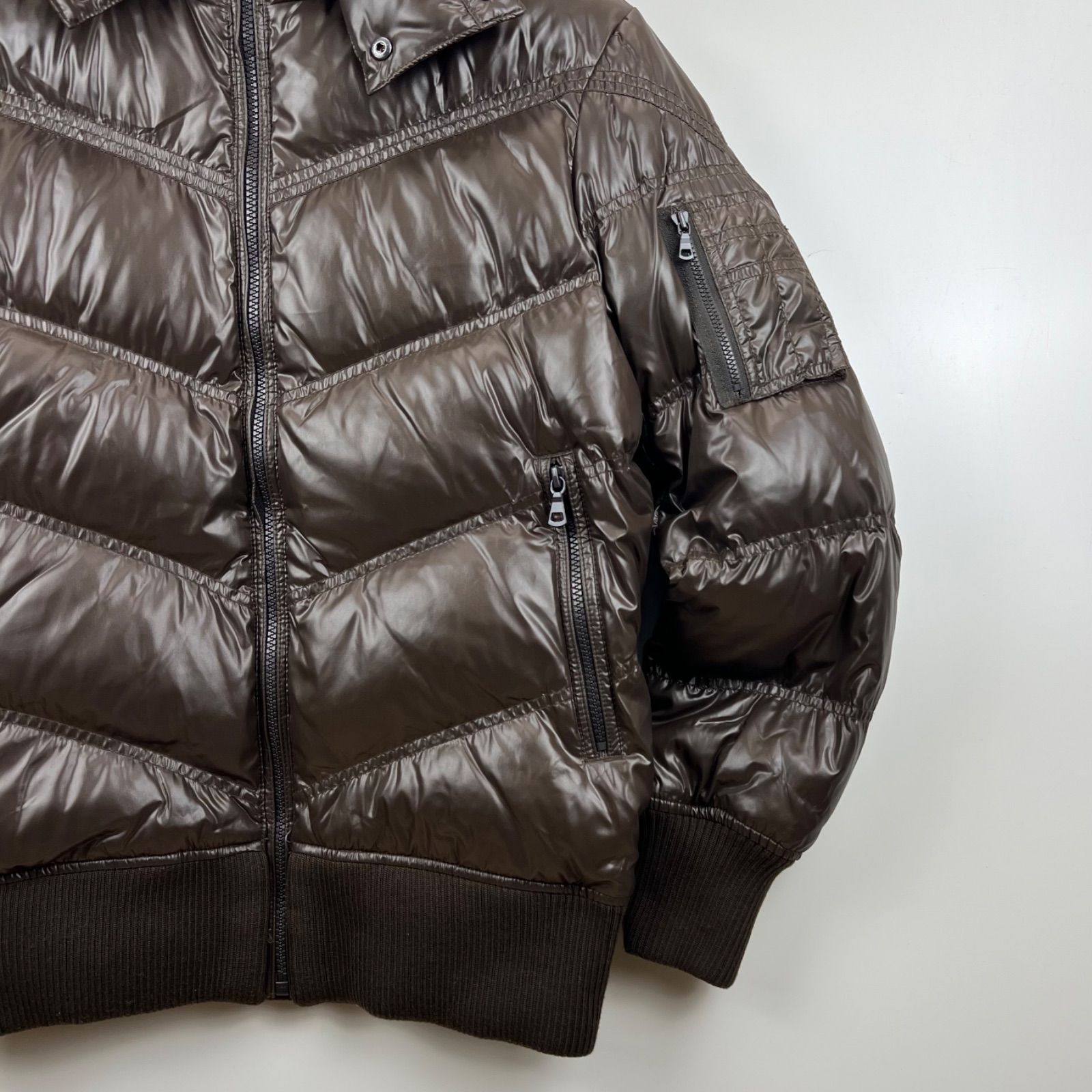 UNIQLO 00s y2k archive shiny fur down jacket S ユニクロ 光沢