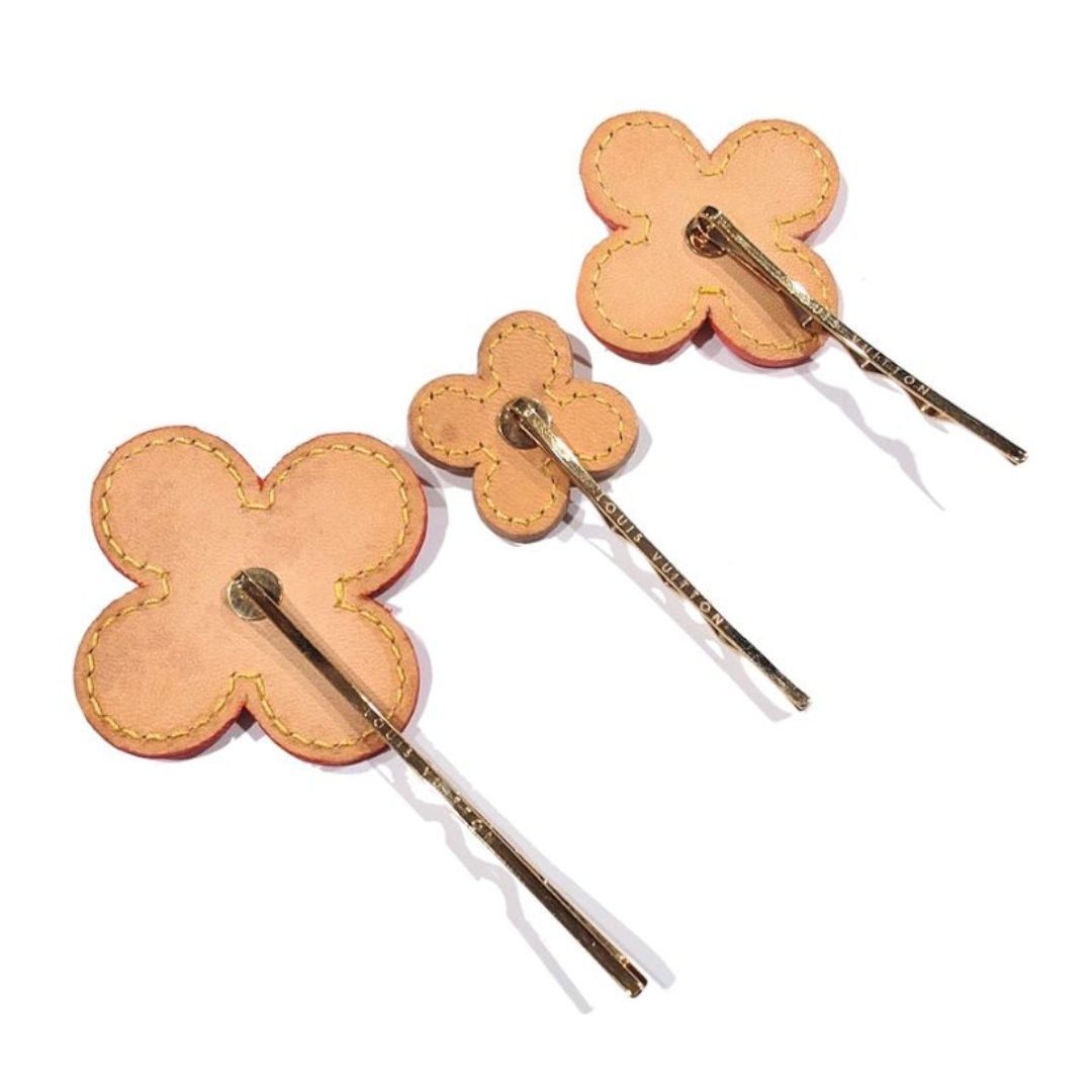 LOUIS VUITTON ルイヴィトン フルール ヴェルニ ヘアピン3本セット