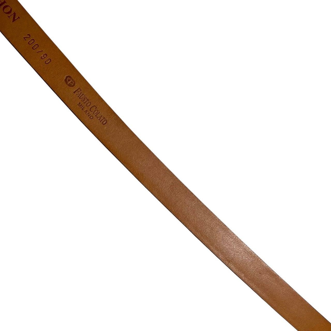 FAUSTO COLATO】ベルト リアル パイソン 200/90 蛇革 レザー ゴールド