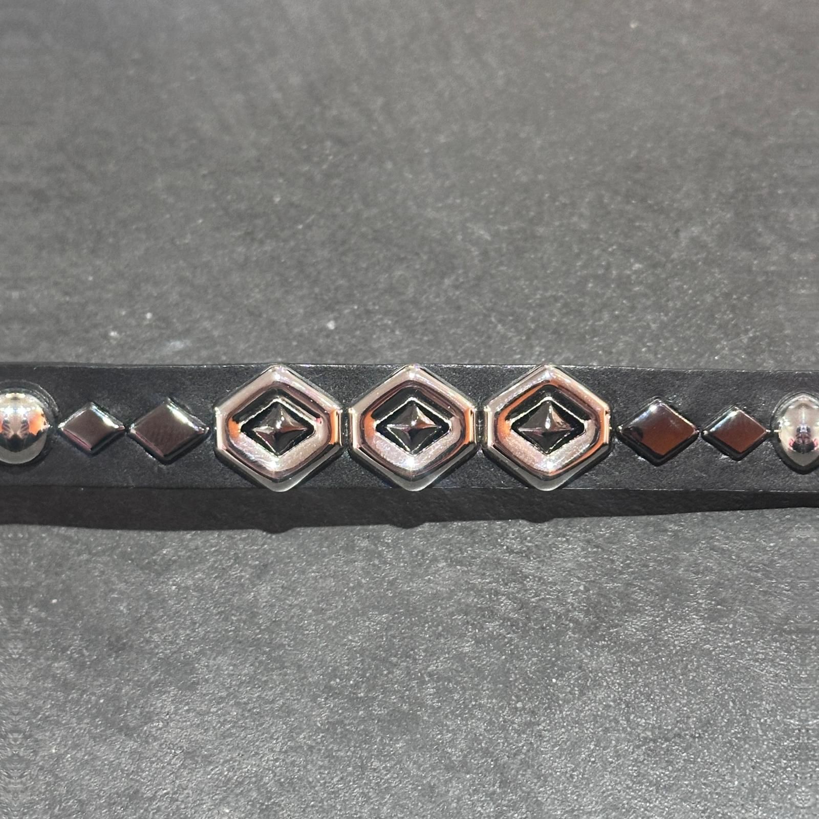 WOLF'S HEAD × COMME des GARCONS レザースタッズブレスレット 革