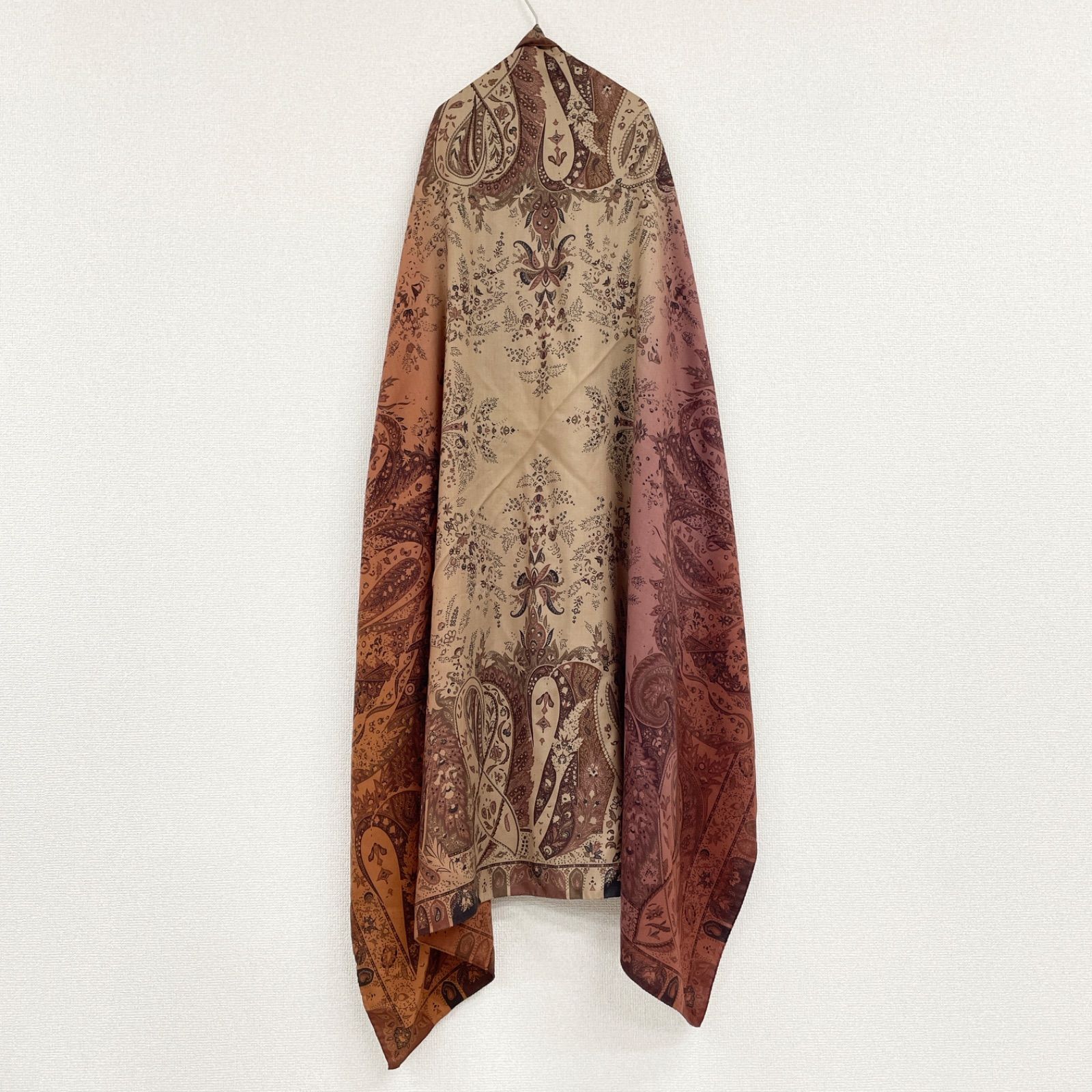 ETRO エトロ ショール ストール ペイズリー 大判 ウール シルク エトロ