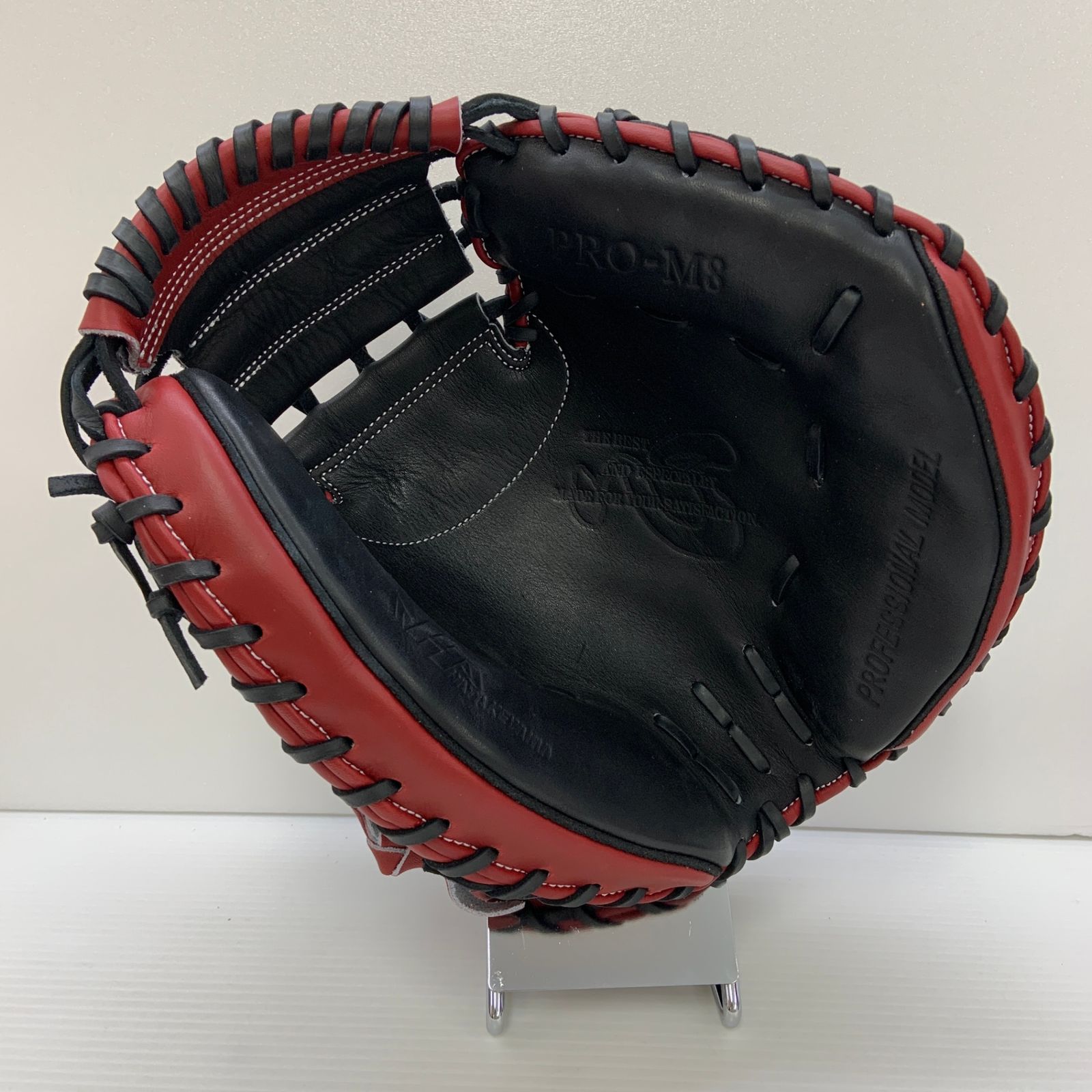 ハタケヤマ 軟式グローブ 赤/黒ハタケヤマキャッチャー用 甲斐モデル