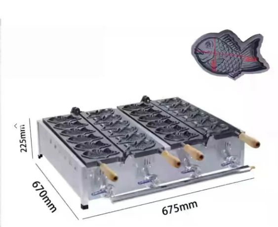 LPガス たい焼き器 5匹×2連 鯛焼き器/厨房機器/業務