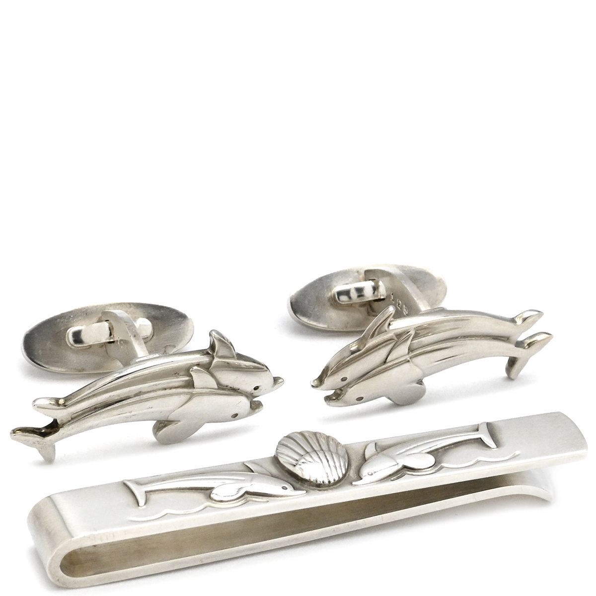 ジョージジェンセン SV925 タイピン、カフスセット 42218 ジョージ